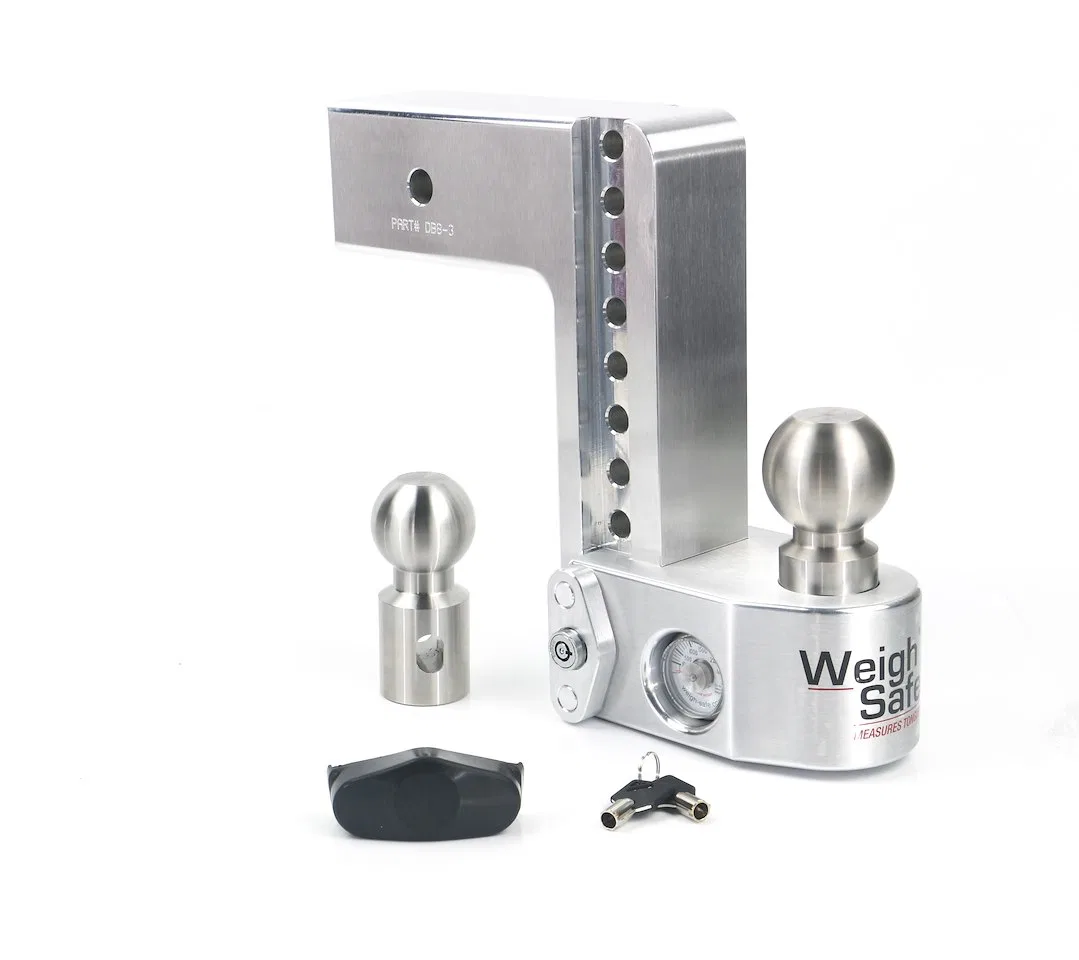 WS8-3 – WEIGH SAFE Trailer Hitch Ball Mount, Fits 3 Inch Receiver 21000 Gross Trailer Weight Adjustable Non-Stowble 8...